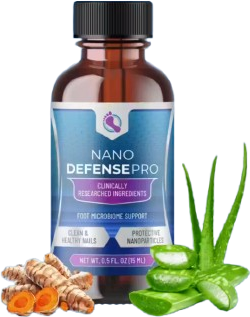 NanoDefense Pro bottle with natural ingredients